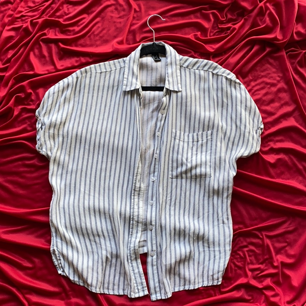 Vertical striped blouse